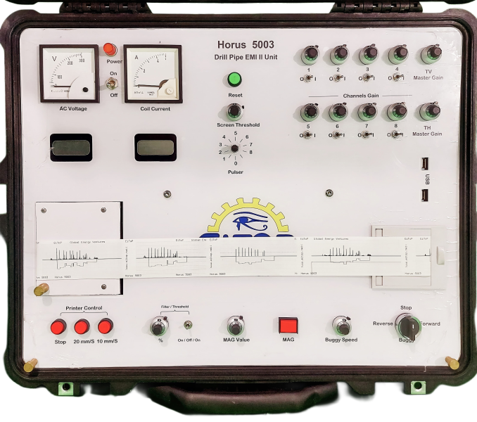 Horus 5001 EiToP EMI drill pipe NDT inspection tubular Horus 5002 electromagnetic inspection Horus 5003 EMI II Computerized Thermal Chart Signal